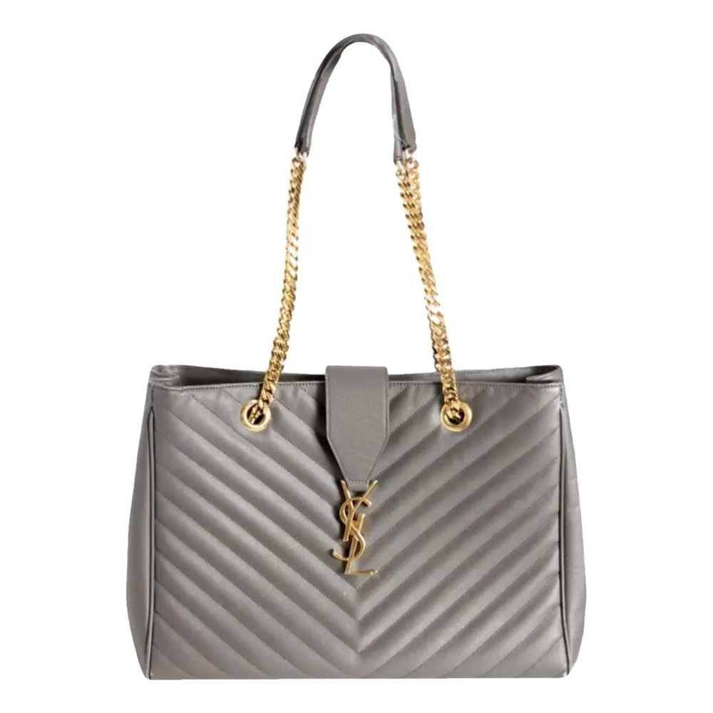 Authentic Yves Saint Laurent Classic Monogram Large Shopper Bag